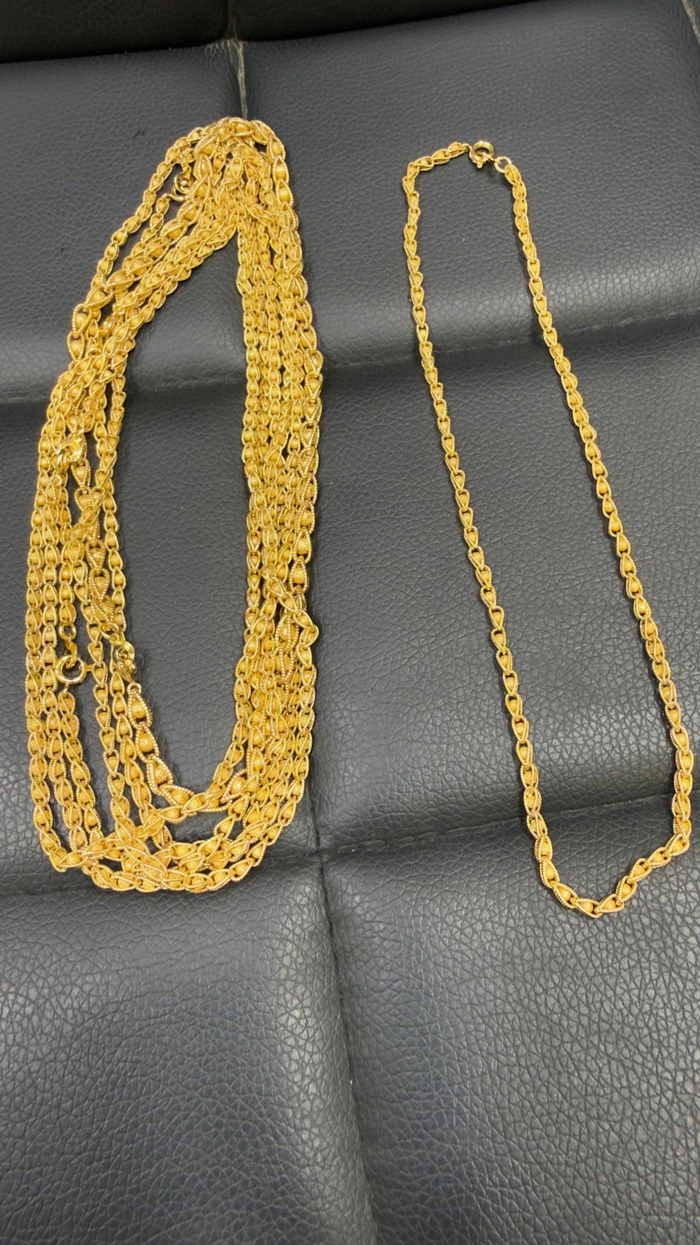 Gold plated necklace
