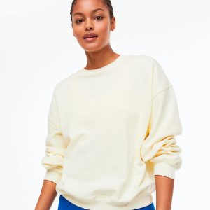 Cream Oversized sports sweatshirt